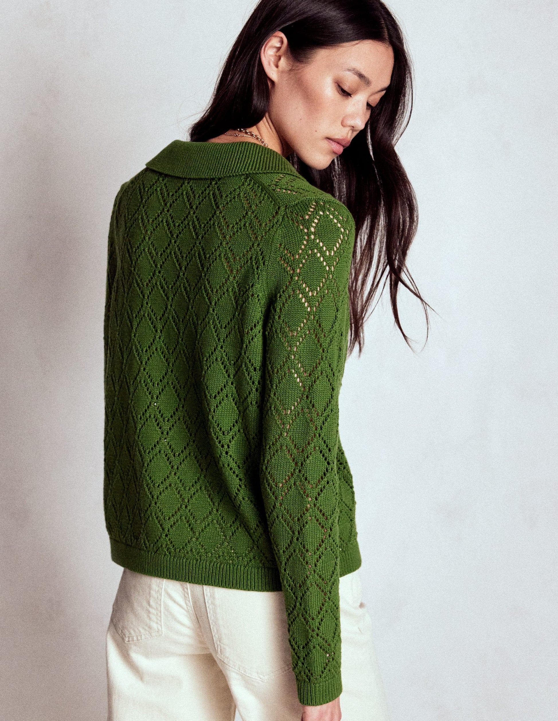 Astrid Knitted Shirt-Promenade Green-3