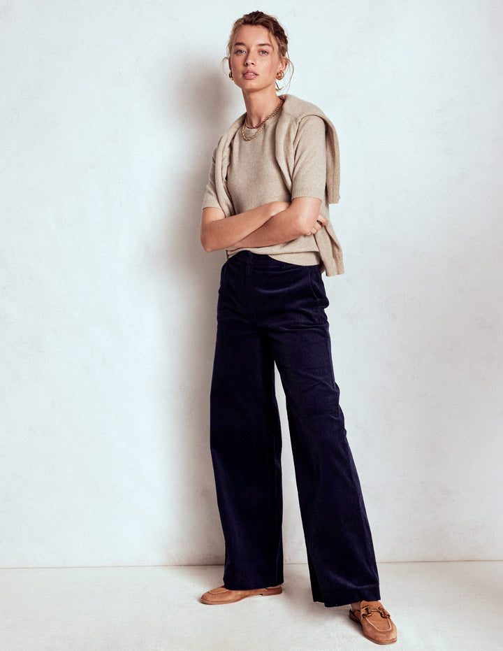 Eva Cashmere T-Shirt-Chinchilla Melange