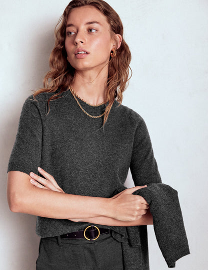 Eva Cashmere T-Shirt-Charcoal Melange-4