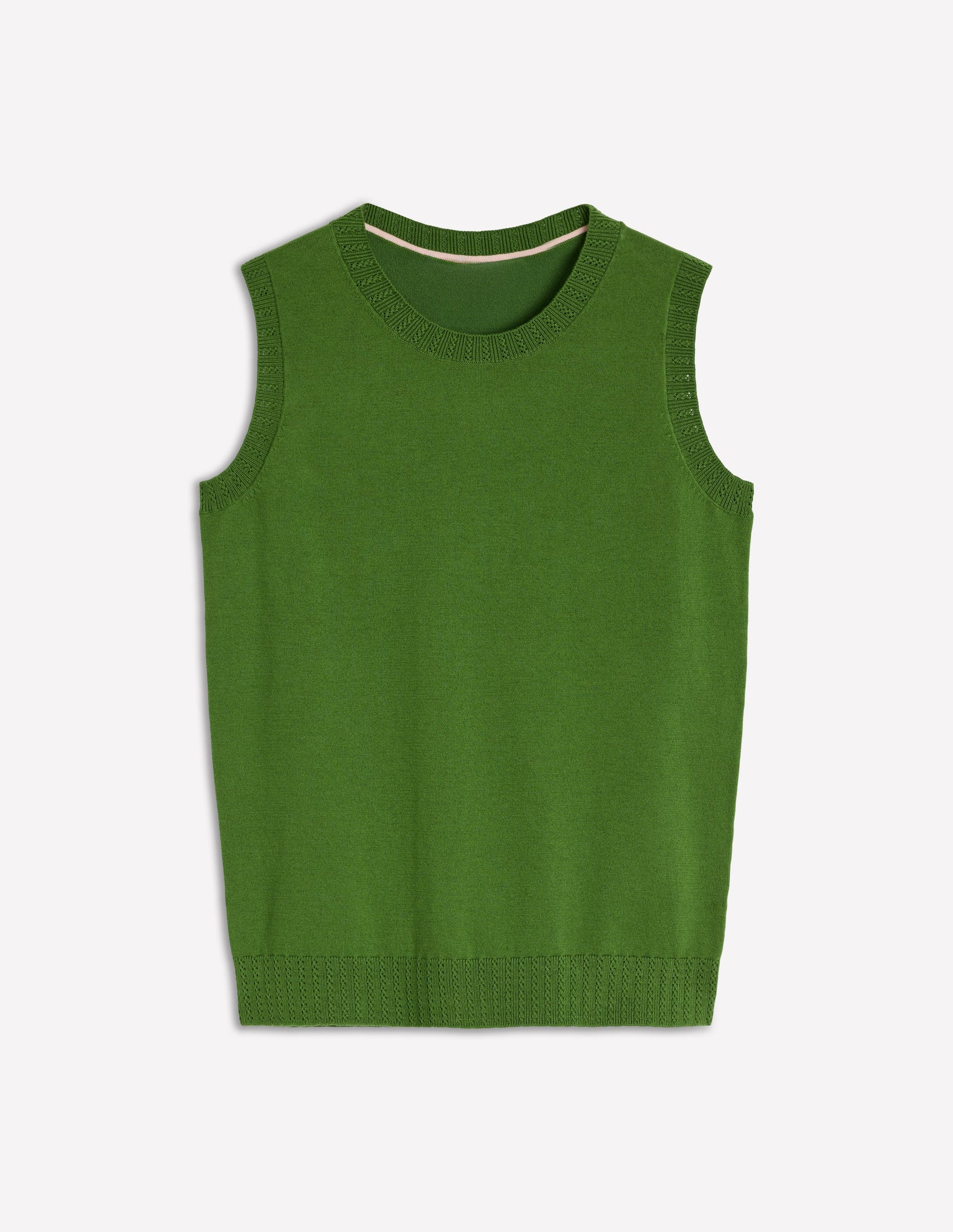 Emilia Cotton Crew Neck Tank-Promenade Green-7