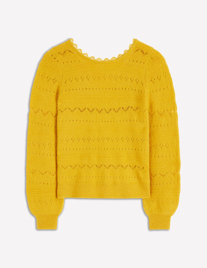 Leticia Lace Trim Jumper-Golden Rye-5