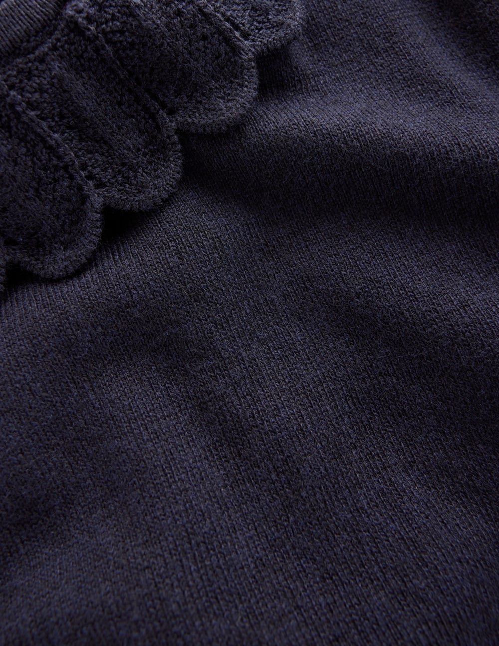 Melina Cotton Ruffle Jumper-Navy-6