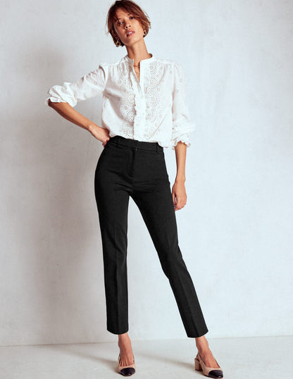 Highgate Ponte Trousers-Black-1
