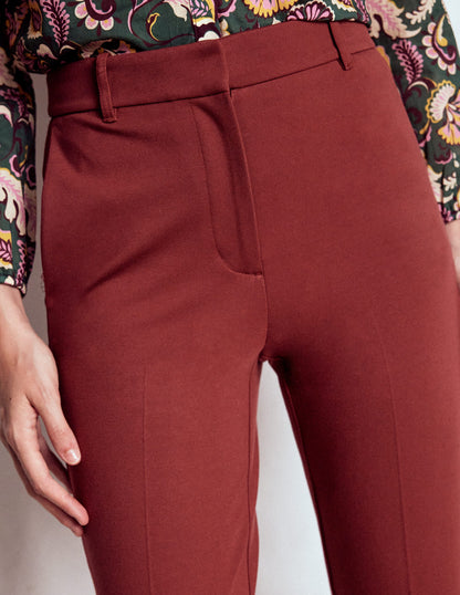 Highgate Ponte Trousers-Chestnut-2