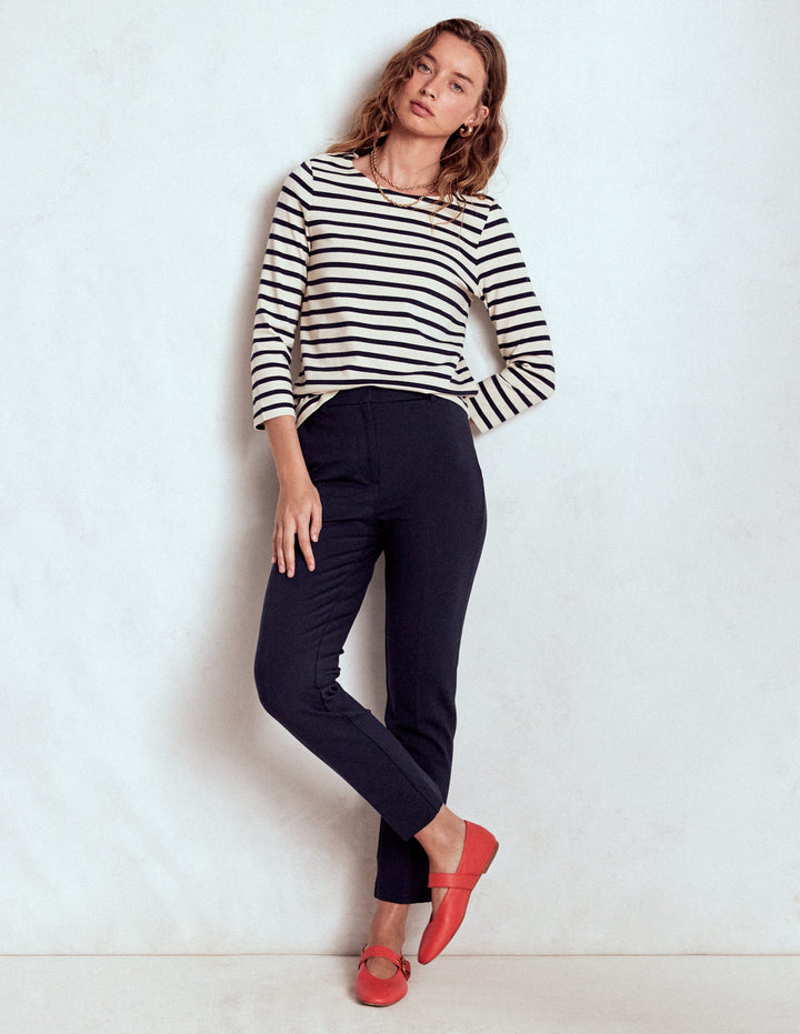 Highgate Ponte Trousers-Navy