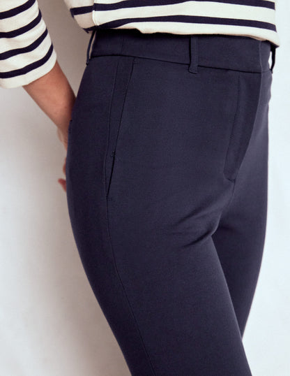 Highgate Ponte Trousers-Navy-2