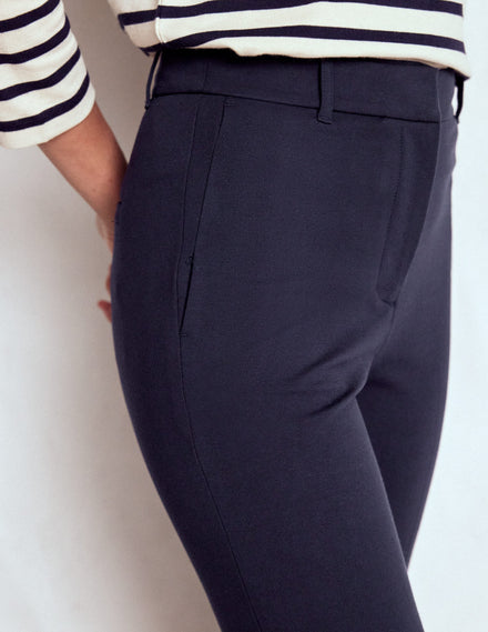 Highgate Ponte Trousers-Navy