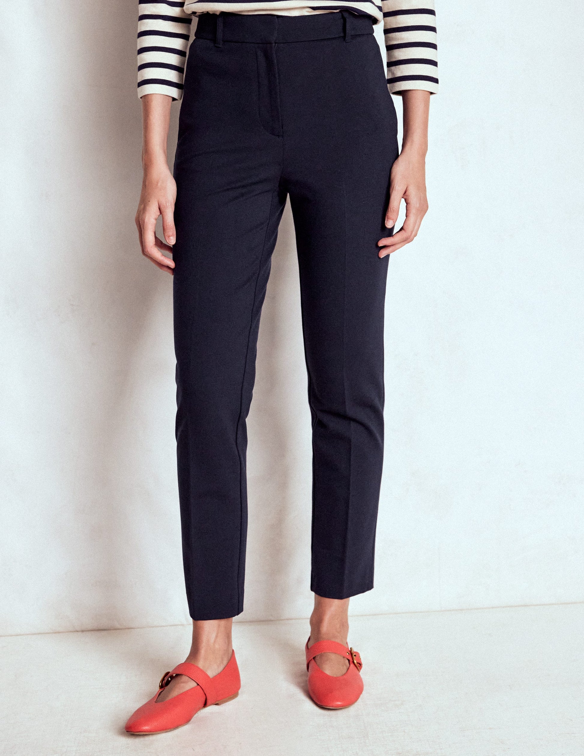 Highgate Ponte Trousers-Navy-4