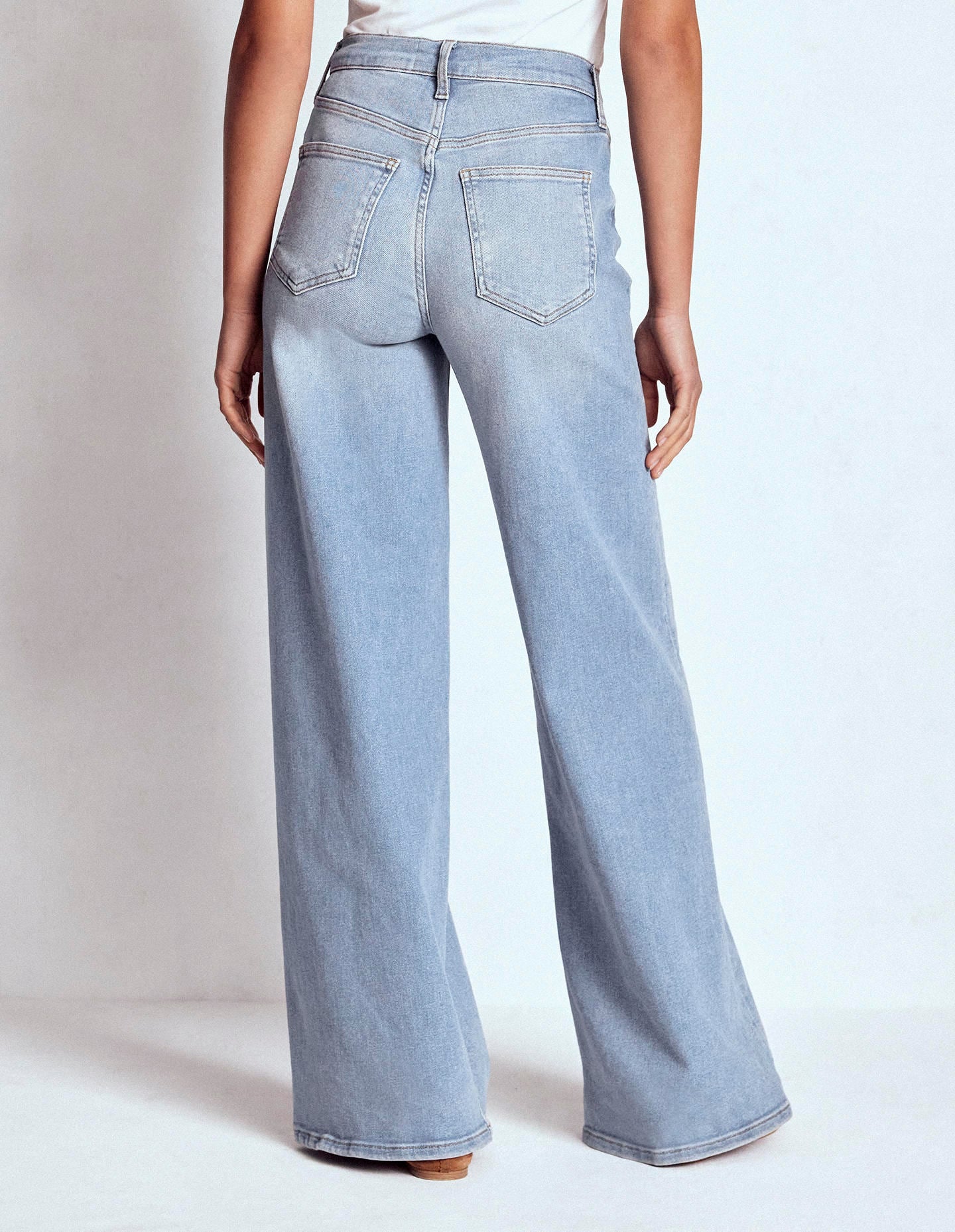 High Rise Wide Leg Jeans-Light Vintage-7