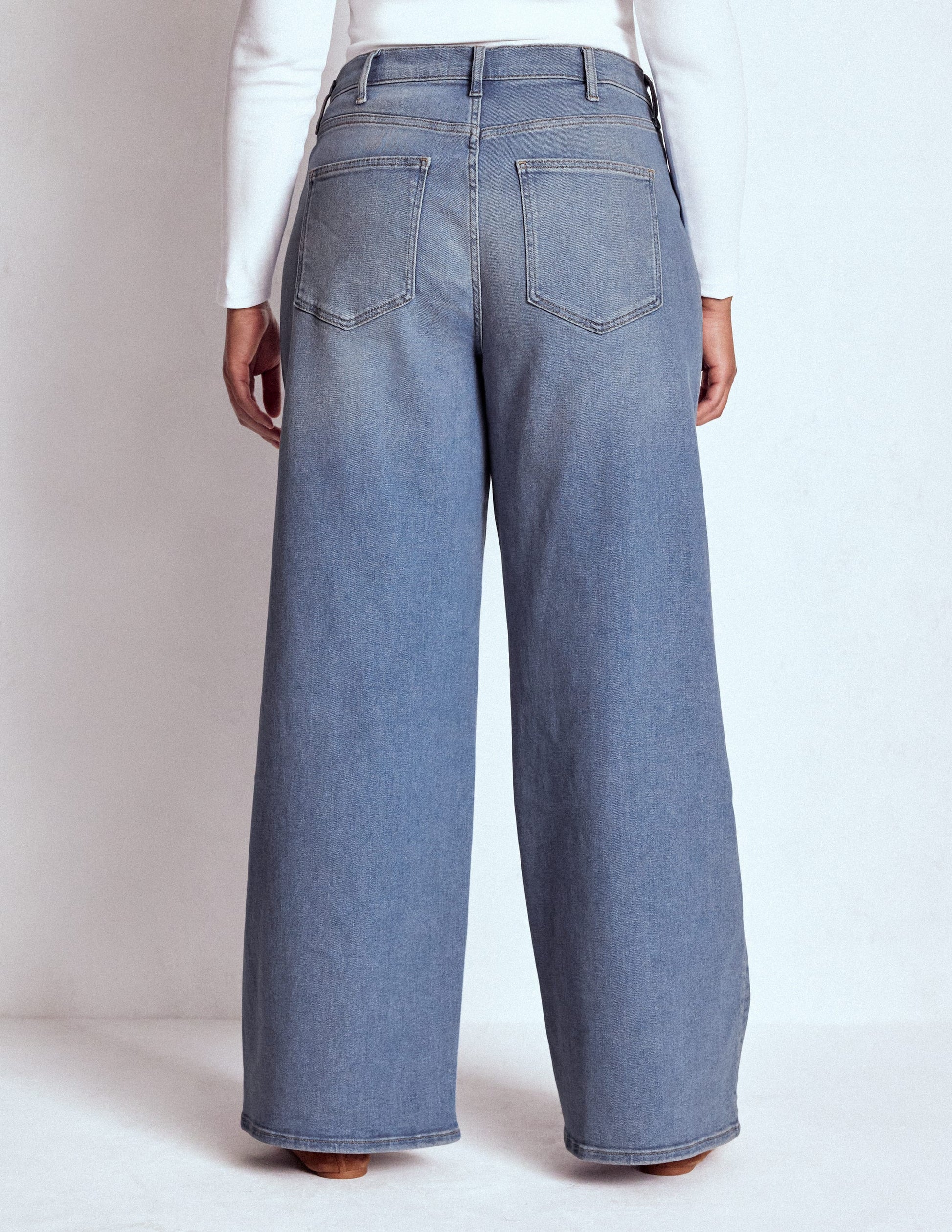 High Rise Wide Leg Jeans-Light Vintage-8