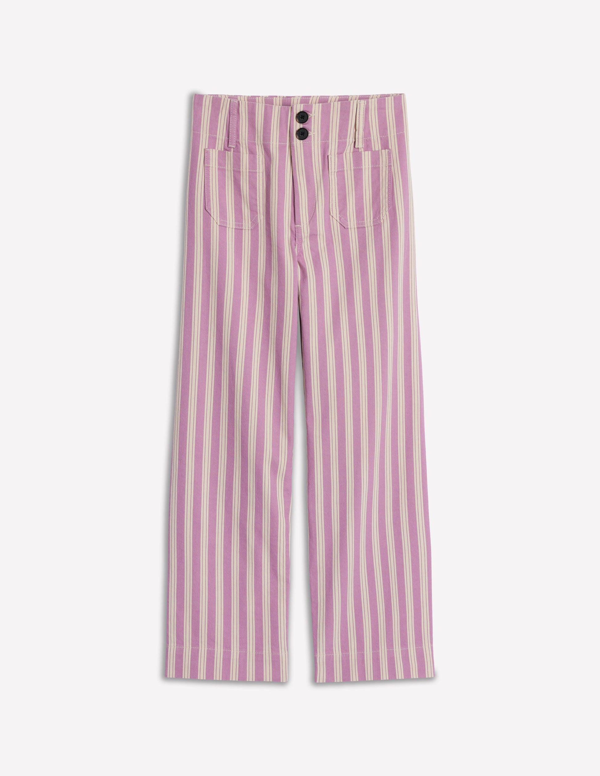 Primrose Patch Pocket Trousers-Lilac Tram Stripe-7