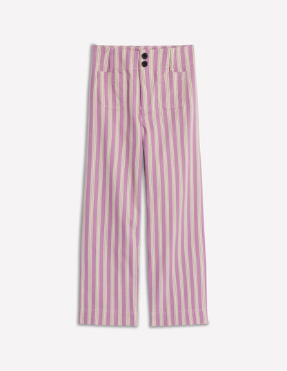 Primrose Patch Pocket Trousers-Lilac Tram Stripe-7
