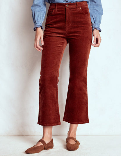 5-Pocket Cord Kick Jeans-Fired Brick-4
