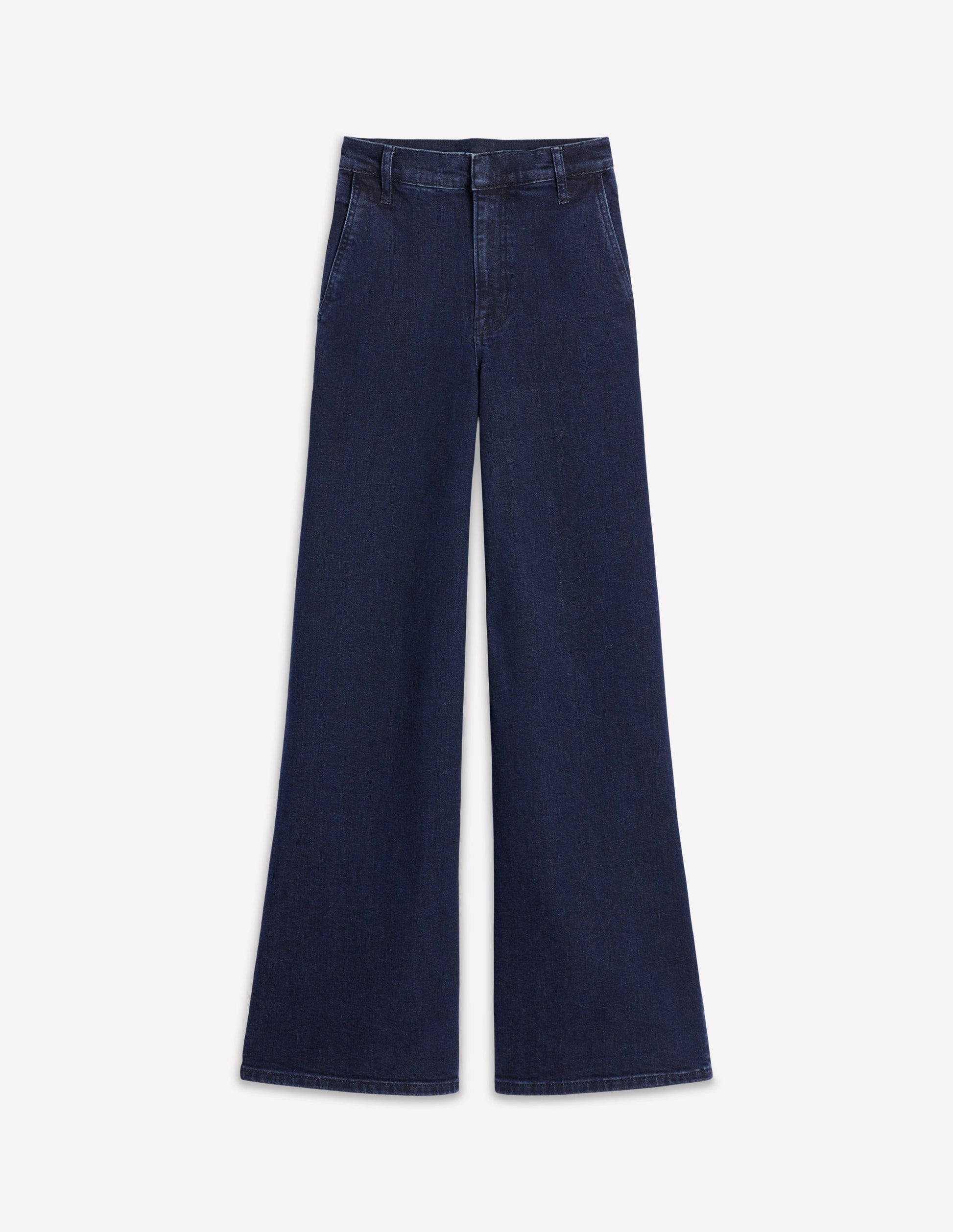 High Rise Clean Wide Jeans-Dark Vintage-6
