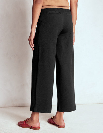 Belgravia Ponte Crop Trousers-BLACK-3