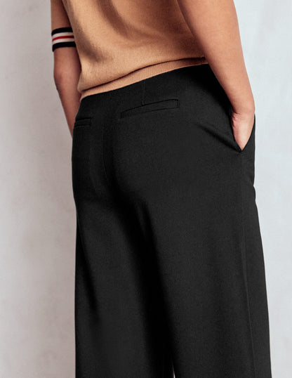 Belgravia Ponte Crop Trousers-BLACK-4