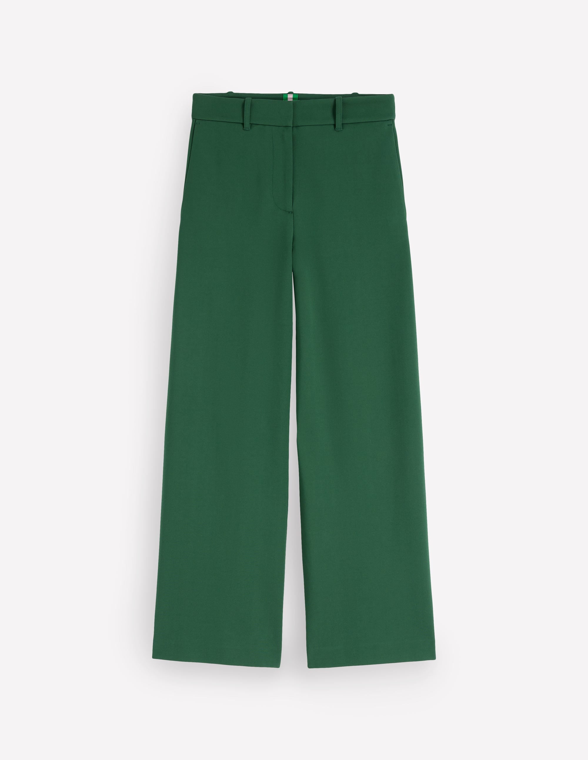 Belgravia Ponte Crop Trousers-Hunter Green - Image 5