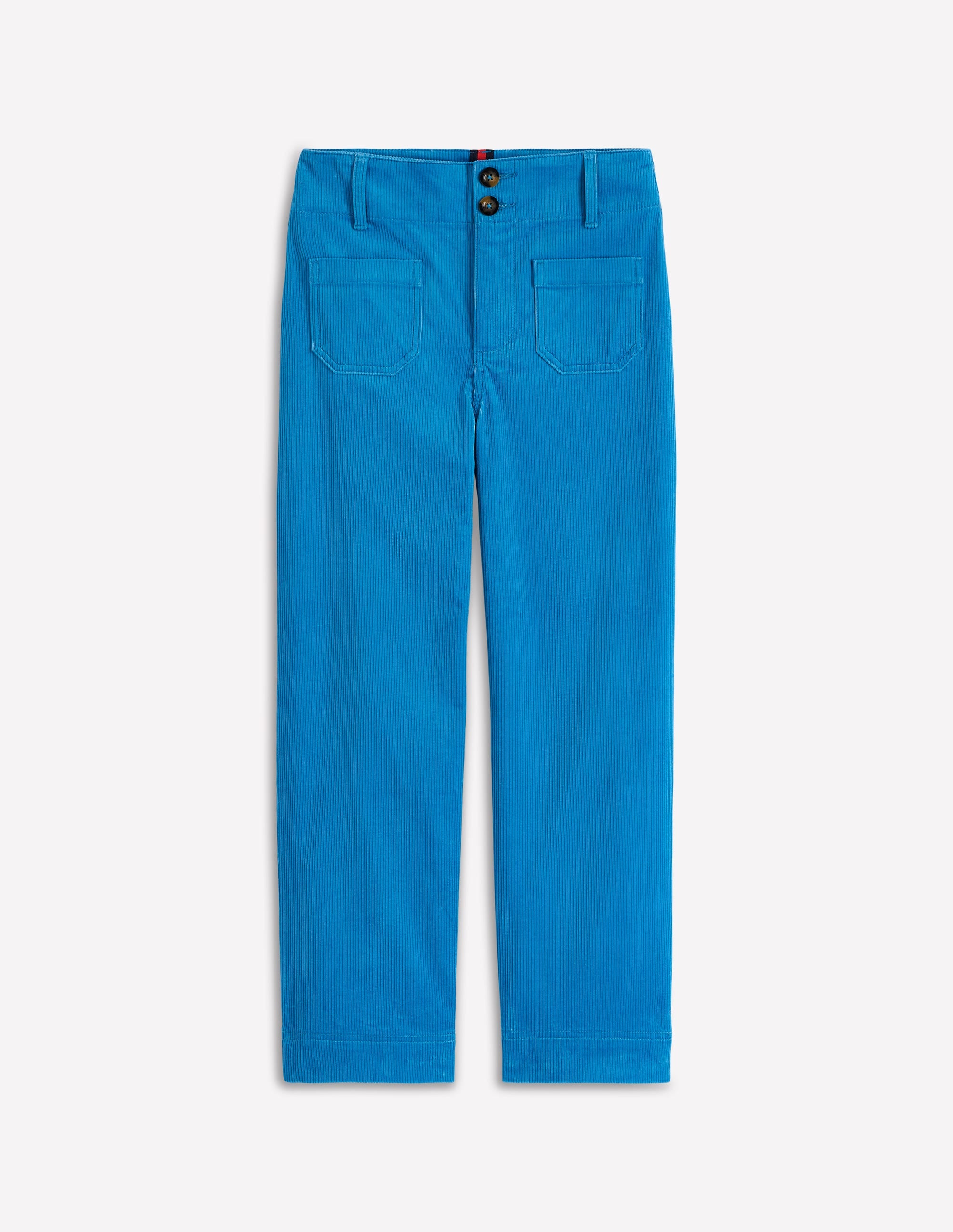Primrose Cord Trousers-Bright Blue - Image 7