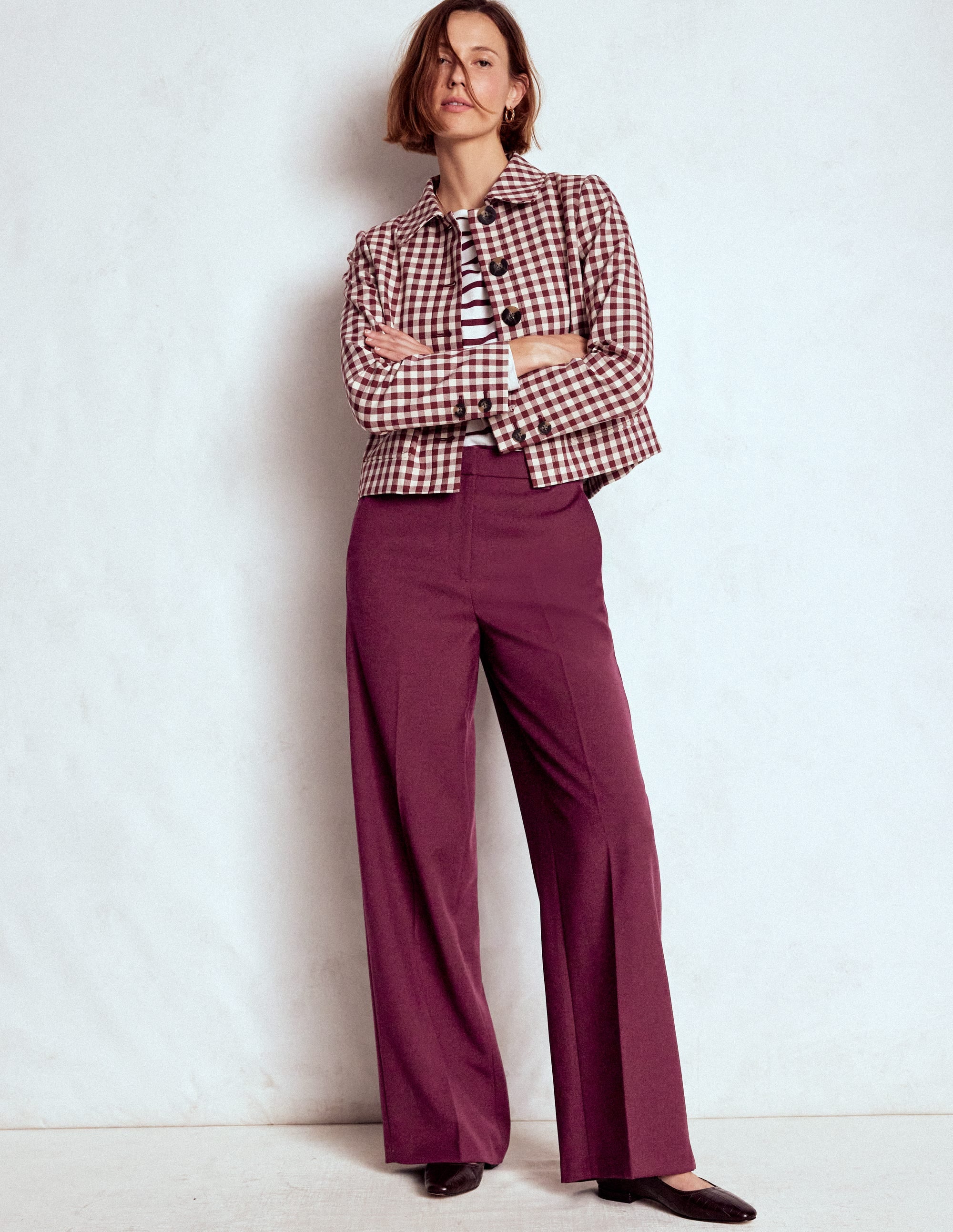 Belgravia Tailored Trousers-Deep Wisteria - Image 1