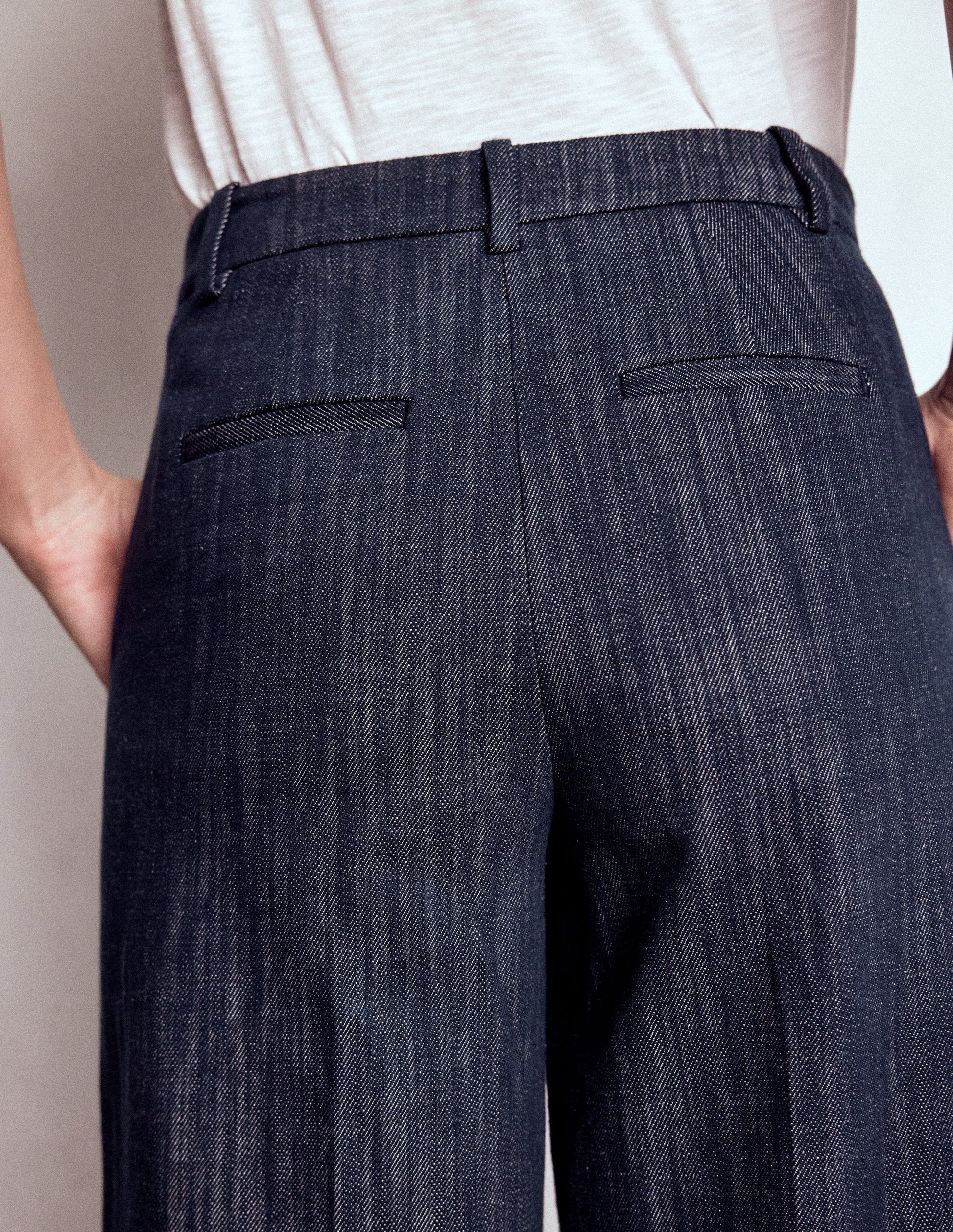 Belgravia Twill Trousers-Navy Indigo-4
