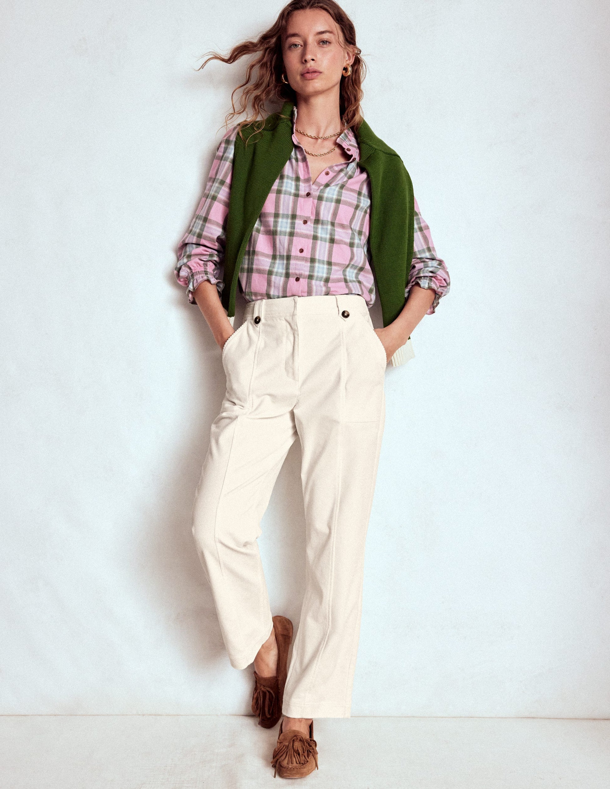 Pimlico Cord Trousers-Ivory-1