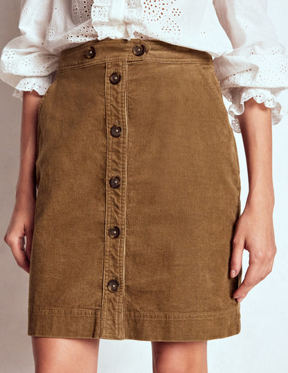 Cecelia Cord Skirt-Latte-4