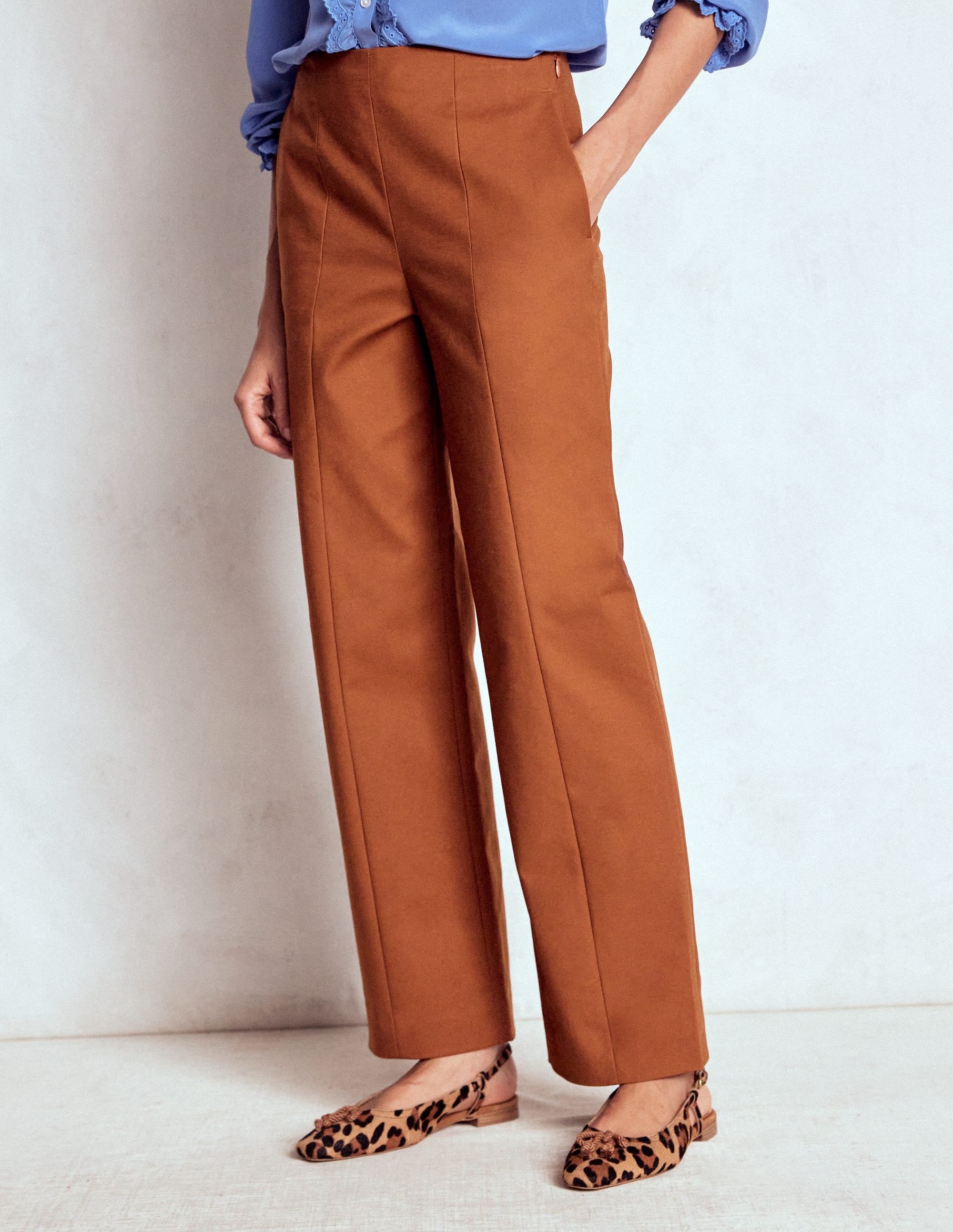 Smart 7/8 Trousers-Russet - Image 4