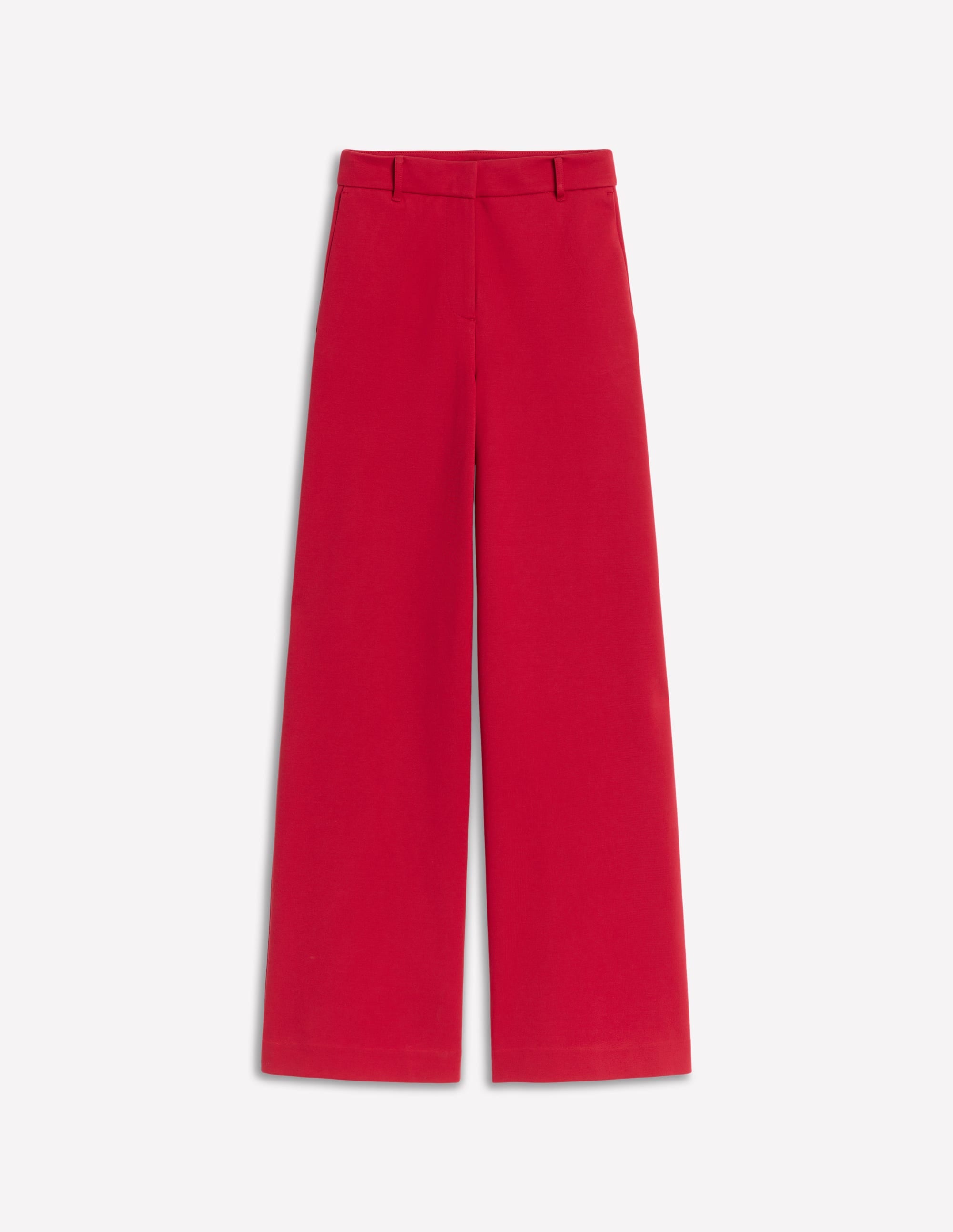 Belgravia Ponte Trousers-Carmine Red - Image 6