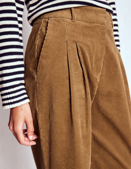 Kensington Cord Trousers-Latte