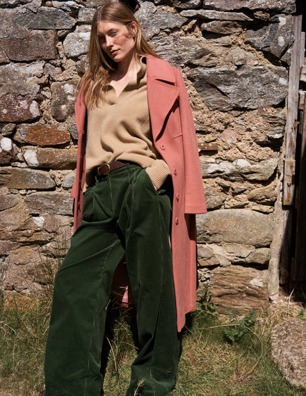 Kensington Cord Trousers-Green Fir