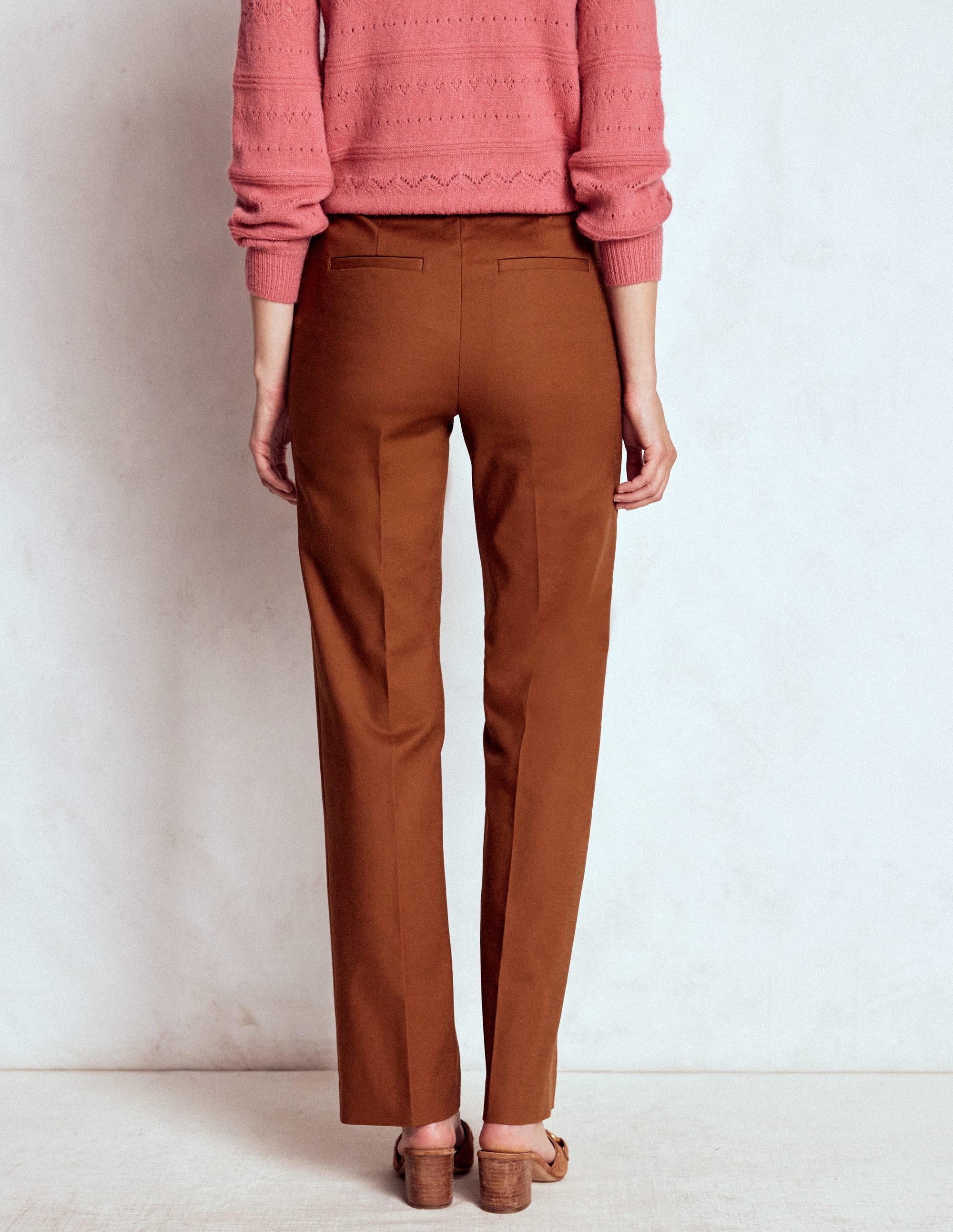 Canonbury Cotton Trousers-Russet - Image 3