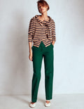 Canonbury Cotton Trousers-Emerald Green