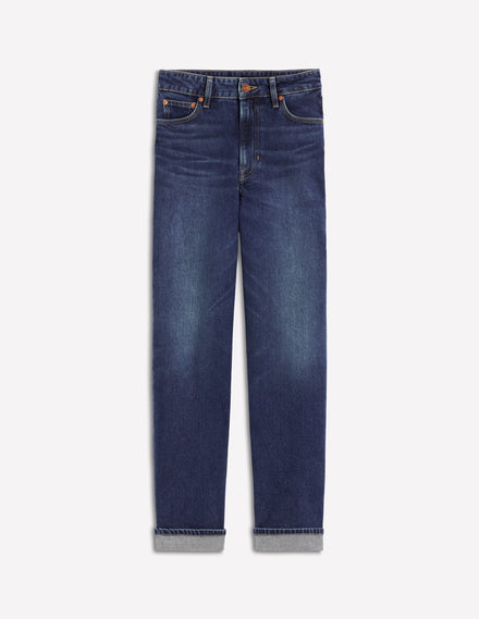 Mid Rise Stretch Jeans-Dark Vintage