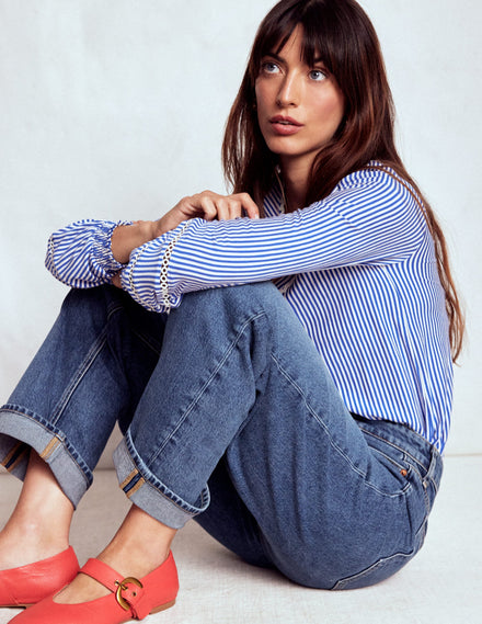 Mid Rise Stretch Jeans-Mid Vintage