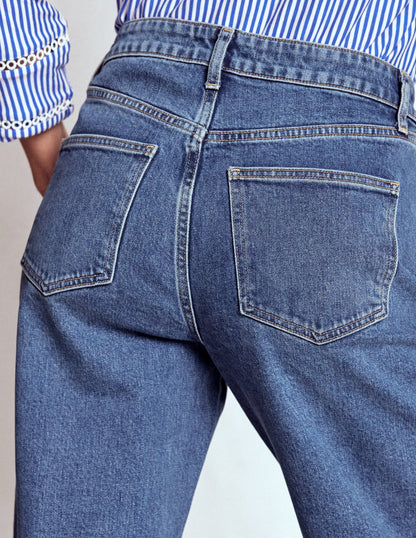 Mid Rise Stretch Jeans-Mid Vintage-3