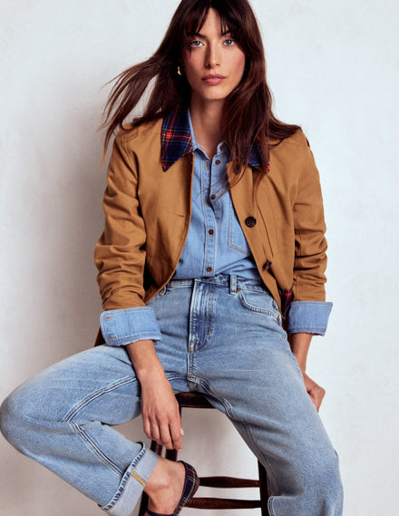 Mid Rise Stretch Jeans-Light Vintage