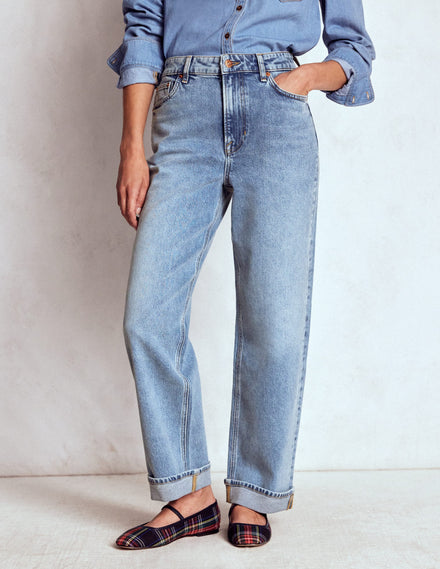 Mid Rise Stretch Jeans-Light Vintage