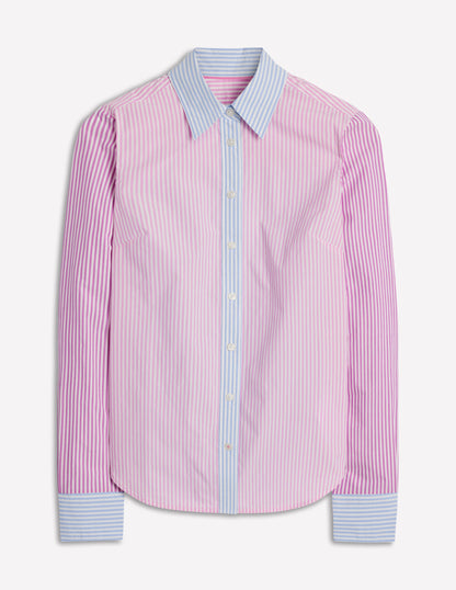 Sienna Cotton Shirt-Hotched, Multi Stripe-6