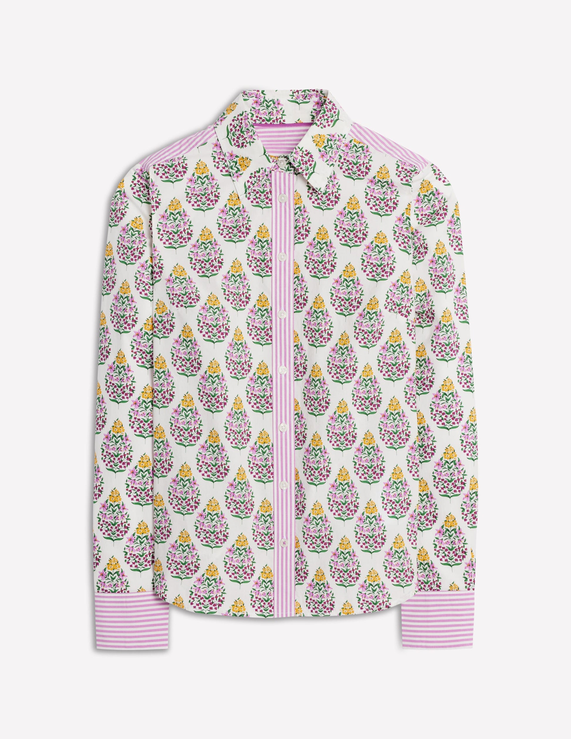 Sienna Cotton Shirt-Multi, Wildflower Bouquet-6