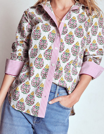 Sienna Cotton Shirt-Multi, Wildflower Bouquet-3