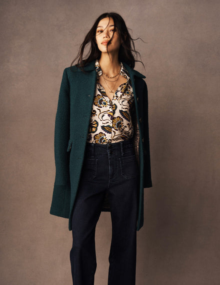 Sienna Silk Shirt-Multi, Ornate Meadow
