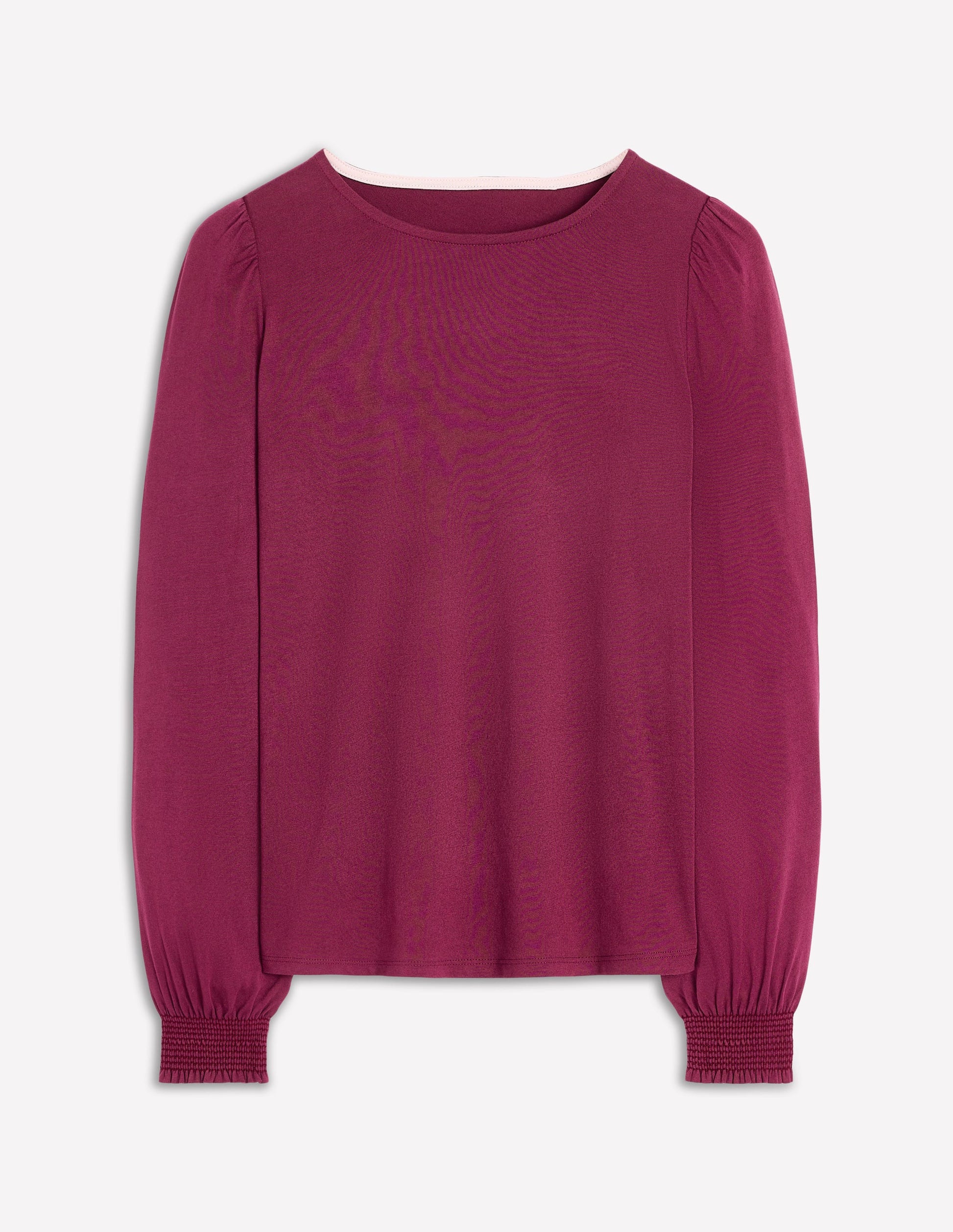 Smocked Cuff Supersoft Top-Deep Wisteria-5