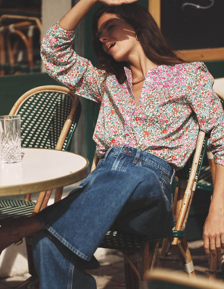 Corrine Cotton Top-Flowerbed
