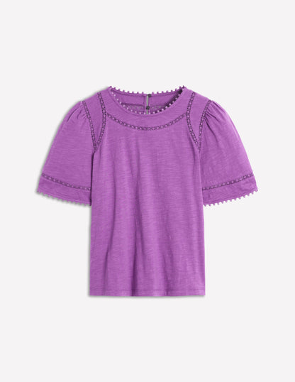 Mila Lace Trim Top-Amethyst Pruple-4