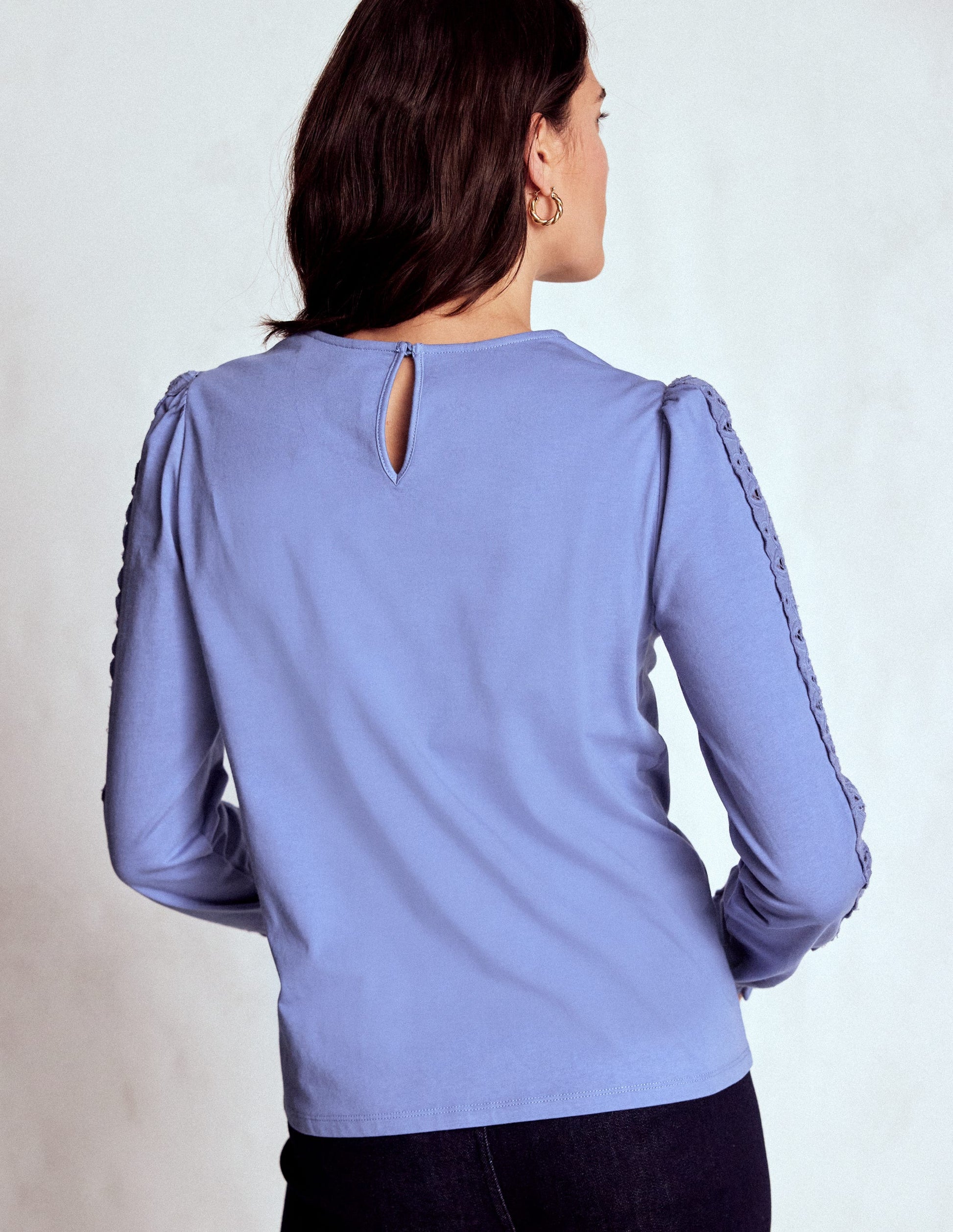 Scarlett Broderie Trim Top-Soft Blue-3