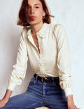 Lace Collar Blouse-Ivory