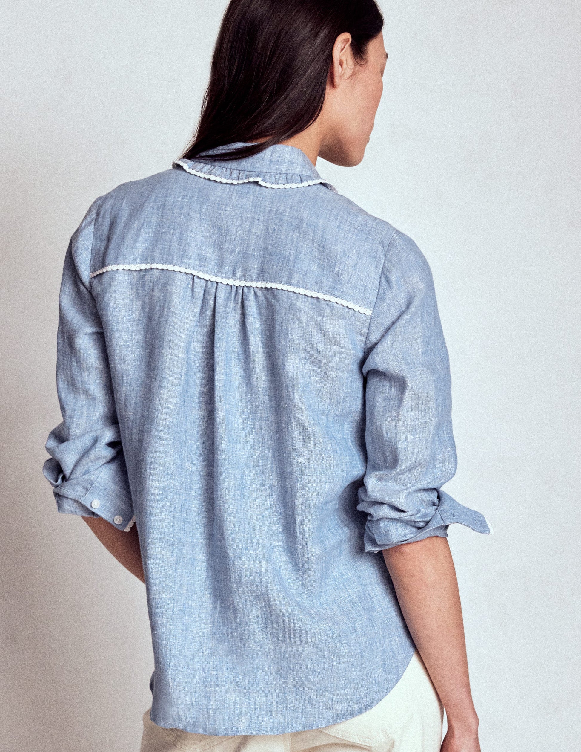 Sienna Western Shirt-Chambray-3