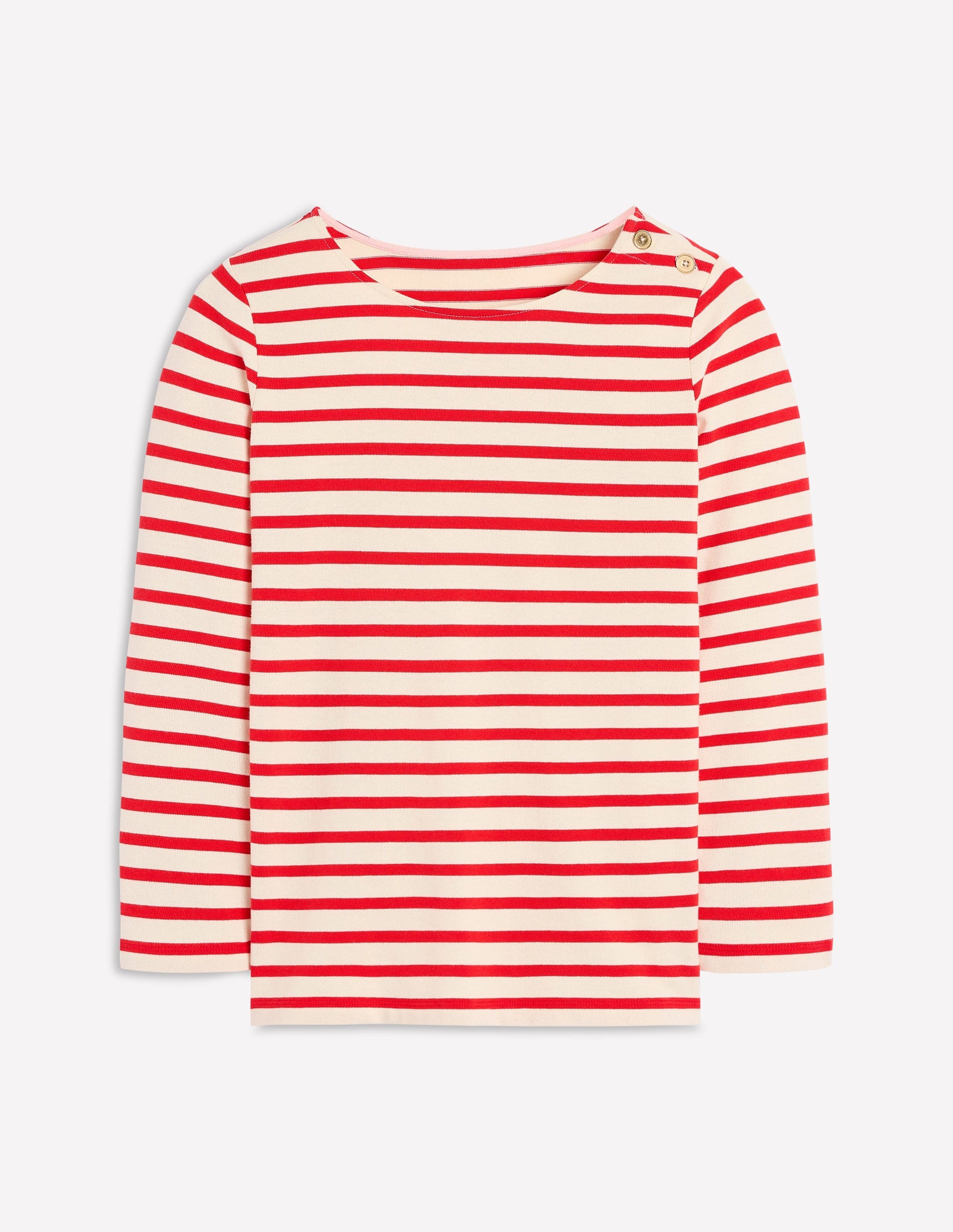 Button Mariner Breton-Ivory and Brilliant Red-5