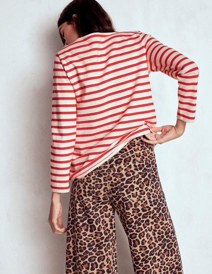 Button Mariner Breton-Ivory and Brilliant Red-3