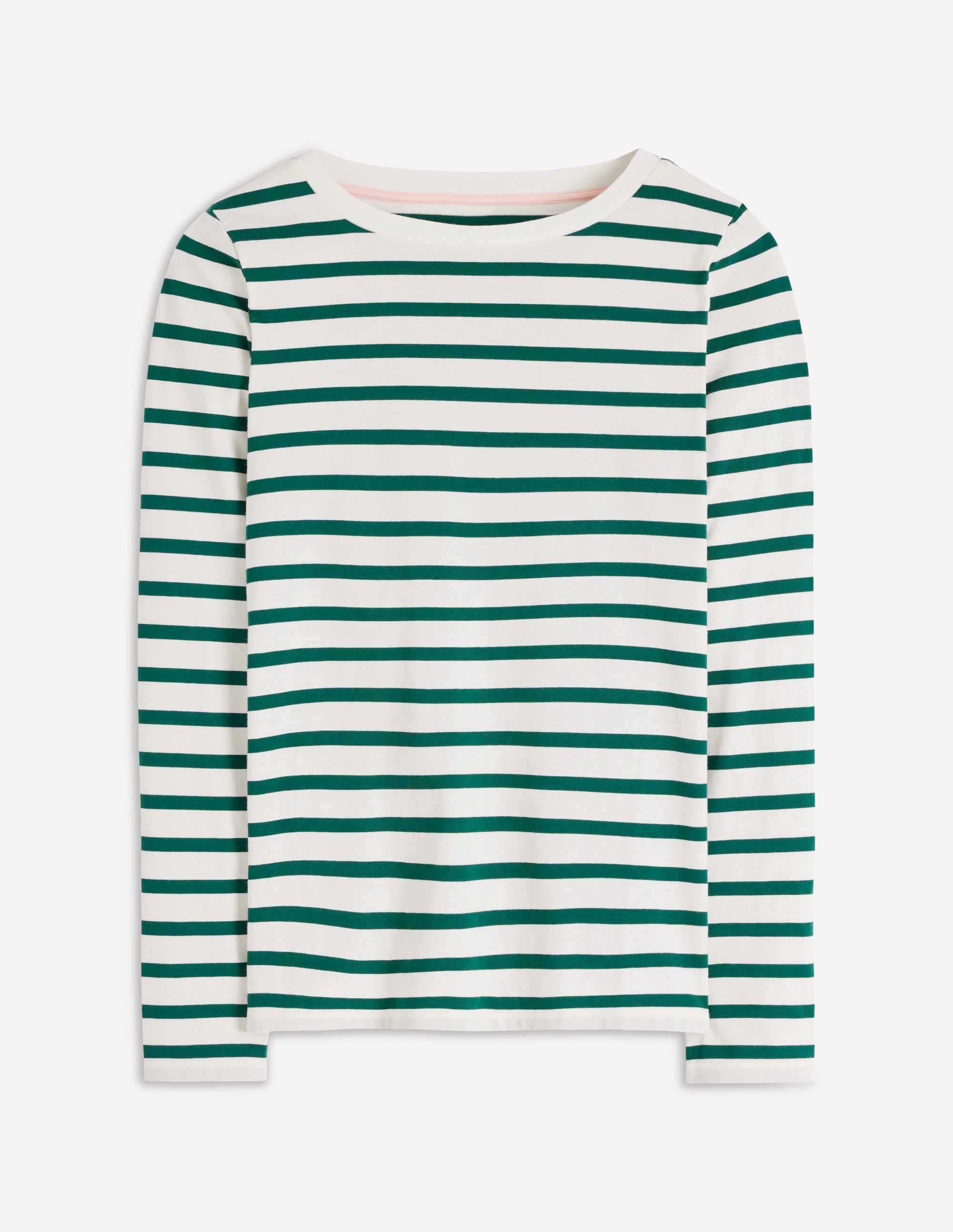 Olivia Long Sleeve Breton-Emerald Night Stripe - Image 5